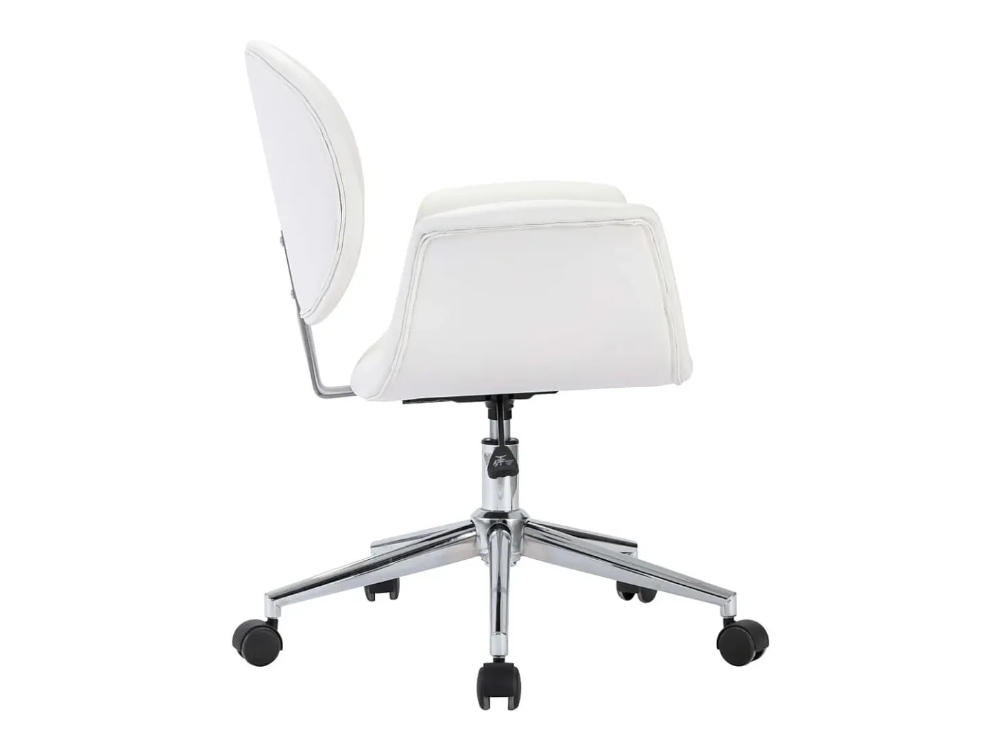 Sillas de comedor giratorias 2 unidades cuero sintético blanco
