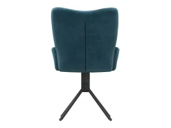 Sillas de comedor giratorias 2 uds terciopelo azul