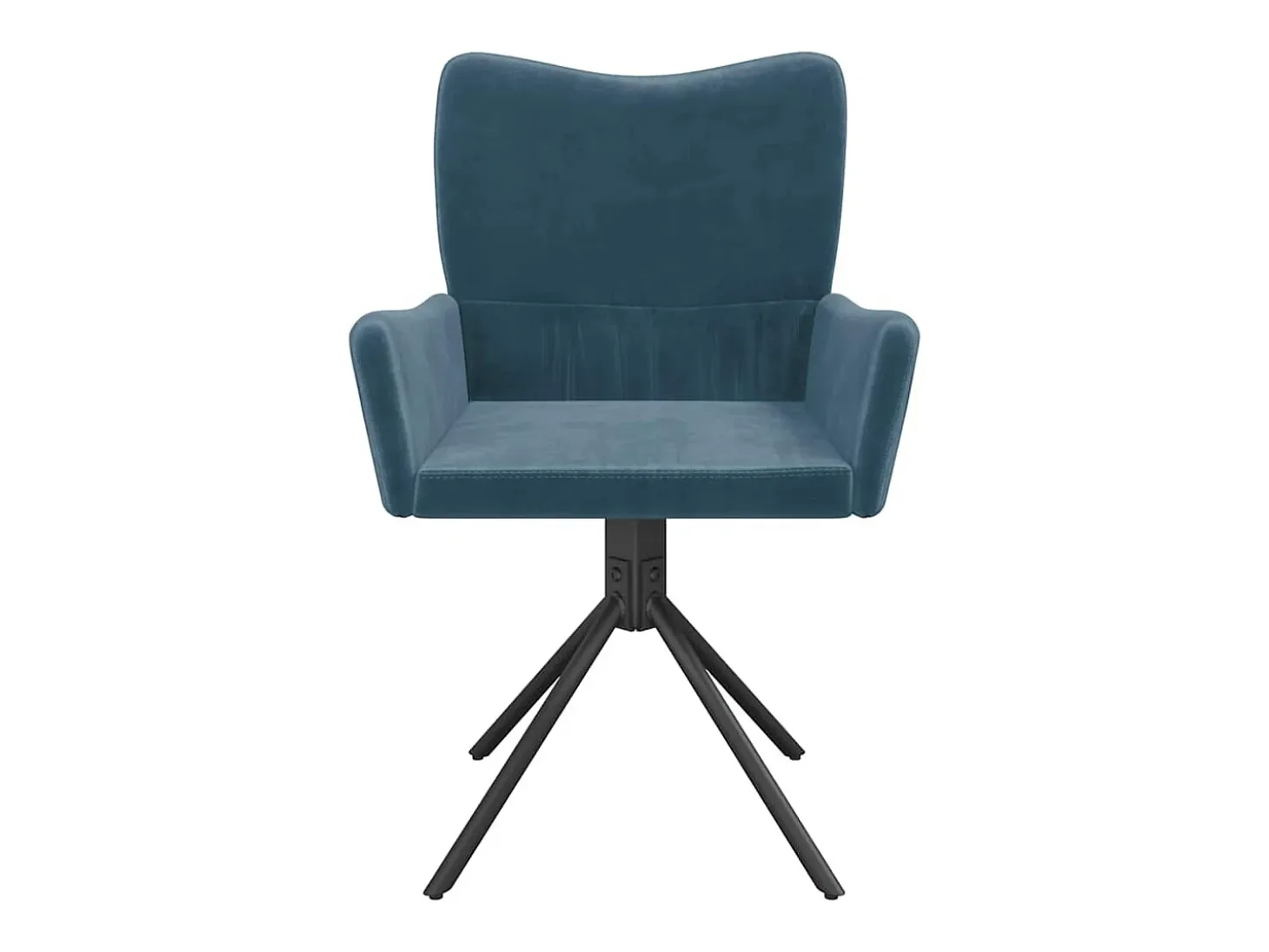 Sillas de comedor giratorias 2 uds terciopelo azul