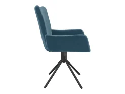 Sillas de comedor giratorias 2 uds terciopelo azul