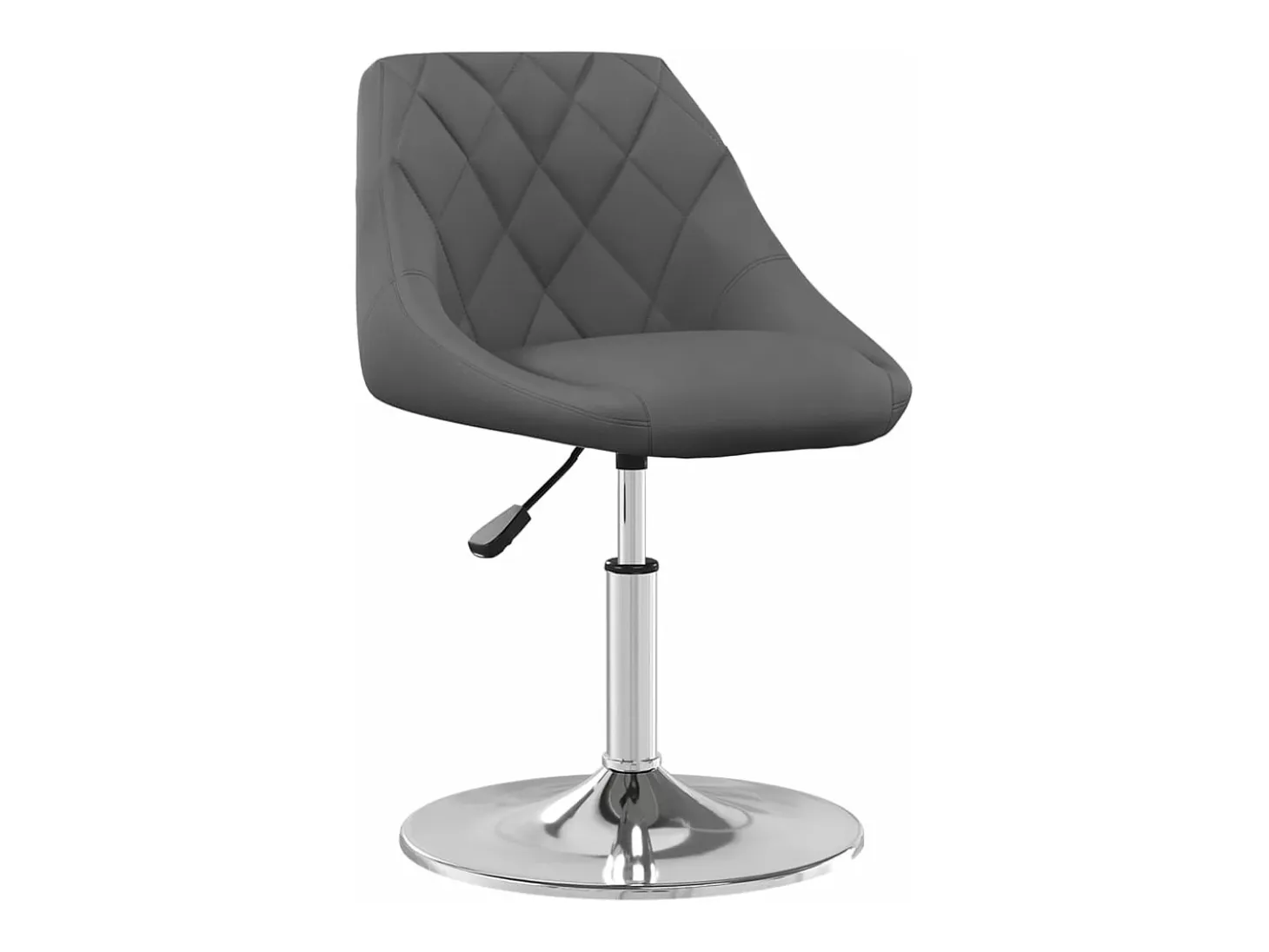 Sillas de comedor giratorias 4 unidades terciopelo gris oscuro