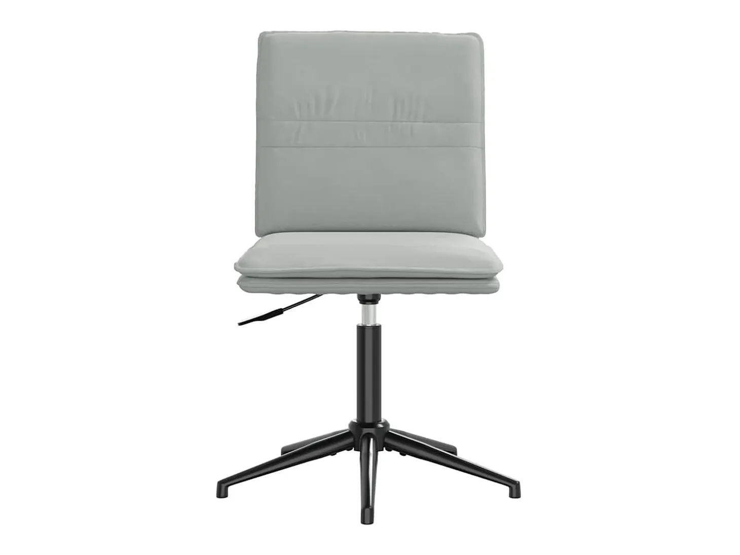 Sillas de comedor giratorias 6 unidades terciopelo gris claro
