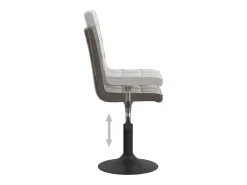 Sillas de comedor giratorias 2 unidades terciopelo gris oscuro