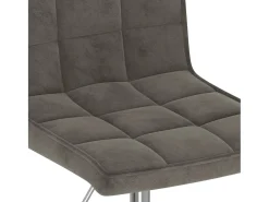 Sillas de comedor giratorias 2 unidades terciopelo gris oscuro