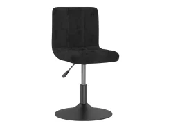 Sillas de comedor giratorias 2 unidades terciopelo negro