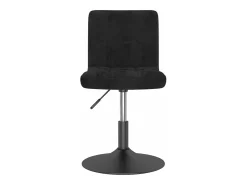 Sillas de comedor giratorias 2 unidades terciopelo negro