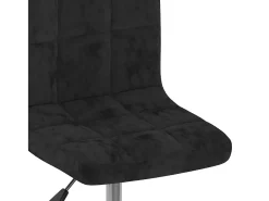 Sillas de comedor giratorias 2 unidades terciopelo negro