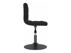 Sillas de comedor giratorias 2 unidades terciopelo negro