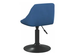Sillas de comedor giratorias 2 unidades terciopelo azul