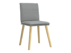 Sillas de comedor giratorias 2 unidades tela gris claro