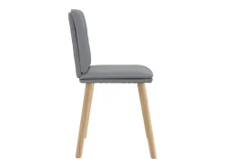 Sillas de comedor giratorias 2 unidades tela gris claro