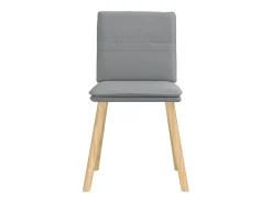 Sillas de comedor giratorias 2 unidades tela gris claro