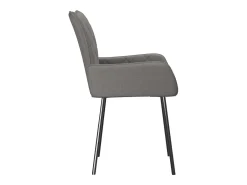 Sillas de comedor giratorias 2 unidades tela gris claro