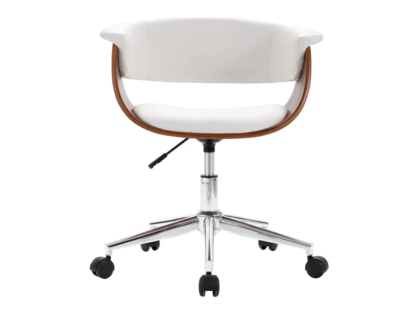 Sillas de comedor giratorias 2 unidades cuero sintético blanco