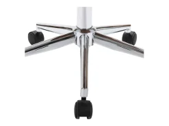 Sillas de comedor giratorias 2 unidades cuero sintético blanco