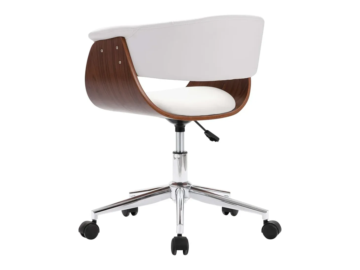 Sillas de comedor giratorias 2 unidades cuero sintético blanco