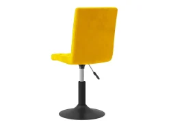 Sillas de comedor giratorias 2 unidades terciopelo amarillo mostaza