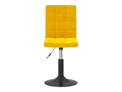 Sillas de comedor giratorias 2 unidades terciopelo amarillo mostaza