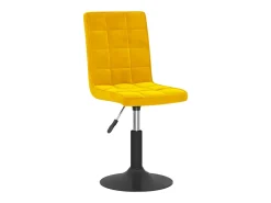 Sillas de comedor giratorias 2 unidades terciopelo amarillo mostaza