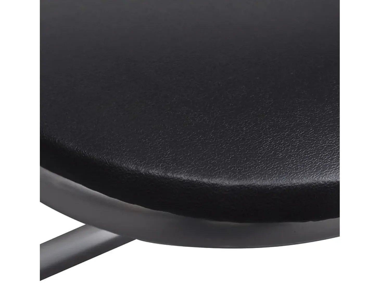 Sillas de comedor plegables 2 uds cuero sintético y acero negro
