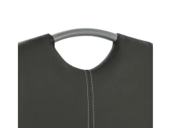 Sillas de comedor voladizas 4 unidades cuero sintético gris