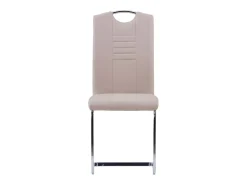 Sillas de comedor voladizas 2 unidades cuero sintético capuchino