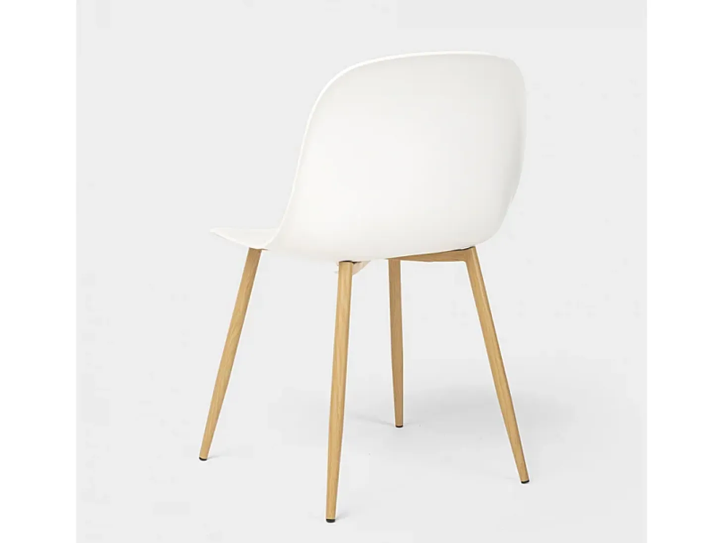 Sillas de diseño escandinavo para cocina comedor restaurante Sleek - Blanco