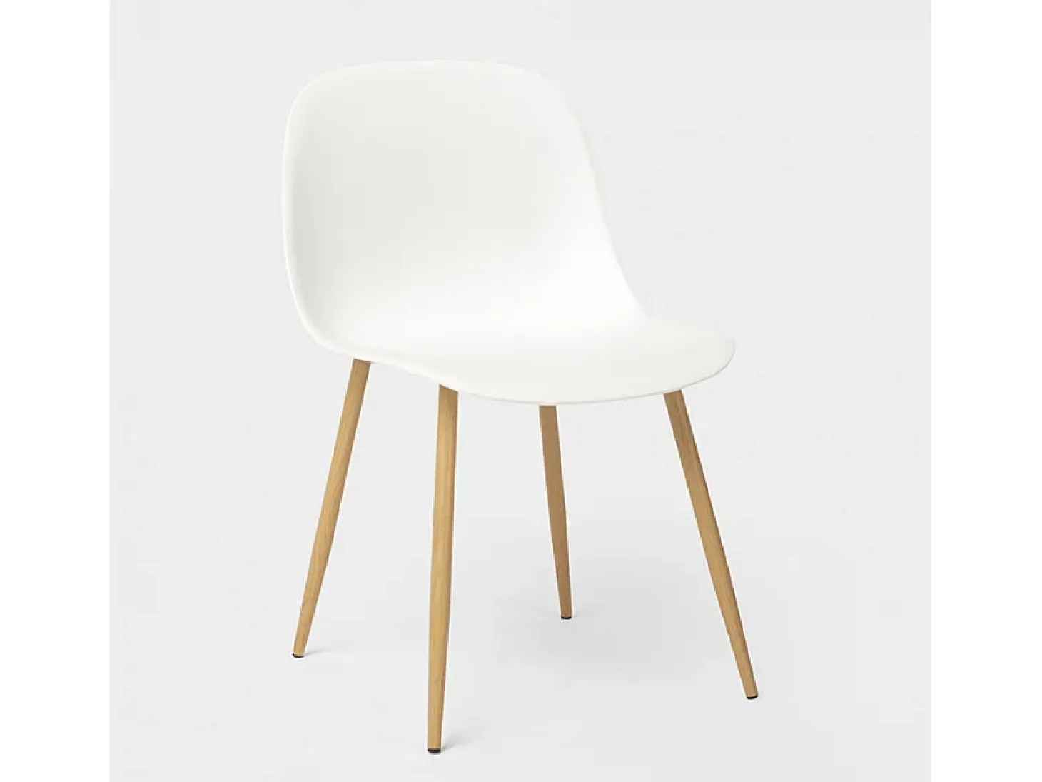 Sillas de diseño escandinavo para cocina comedor restaurante Sleek - Blanco