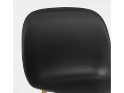 Sillas de diseño escandinavo para cocina comedor restaurante Sleek - Negro