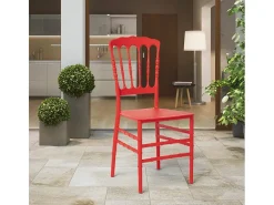 Sillas de diseño tradicional para ceremonias Napoleon X - Rojo