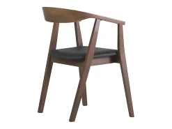 Sillas escandinavas diseño negro y madera oscura (juego de 2) BAHIA