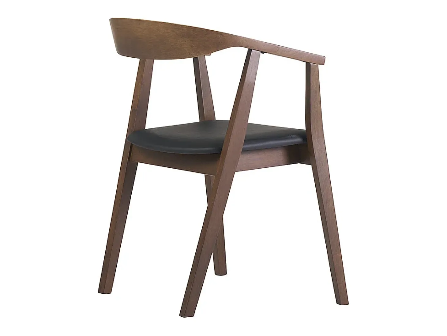 Sillas escandinavas diseño negro y madera oscura (juego de 2) BAHIA