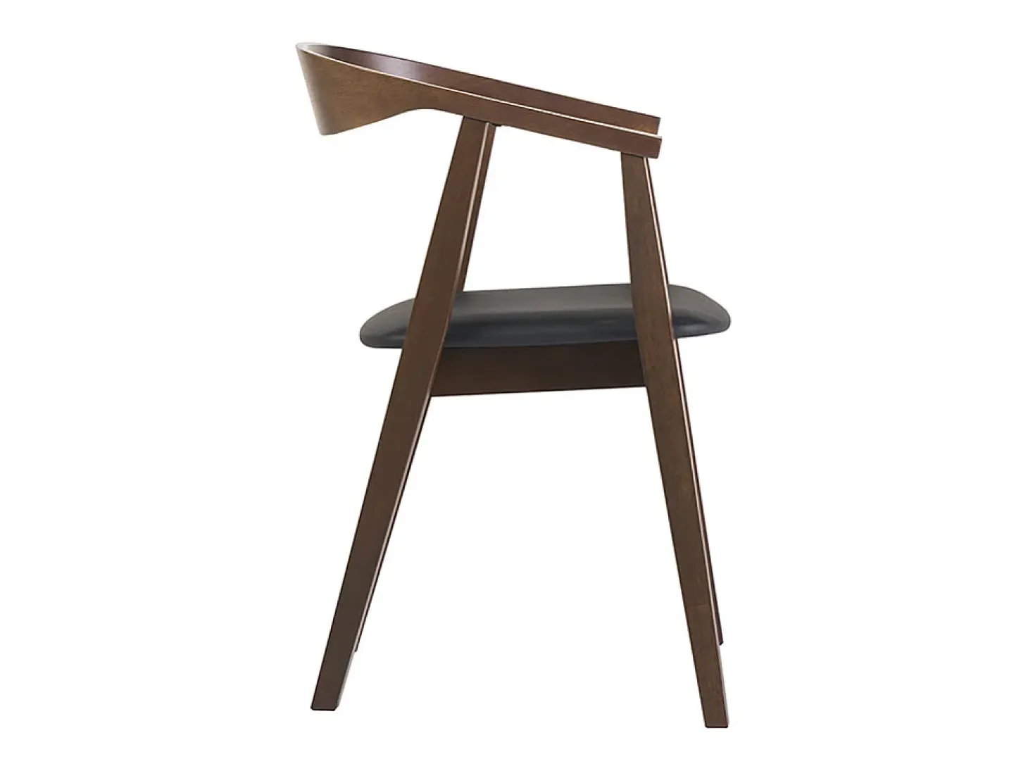 Sillas escandinavas diseño negro y madera oscura (juego de 2) BAHIA