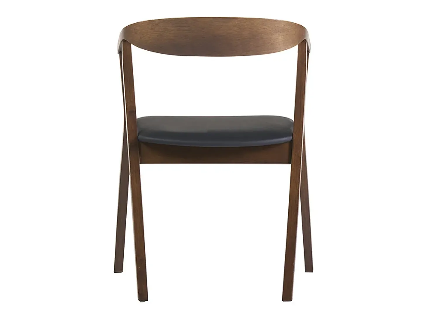 Sillas escandinavas diseño negro y madera oscura (juego de 2) BAHIA