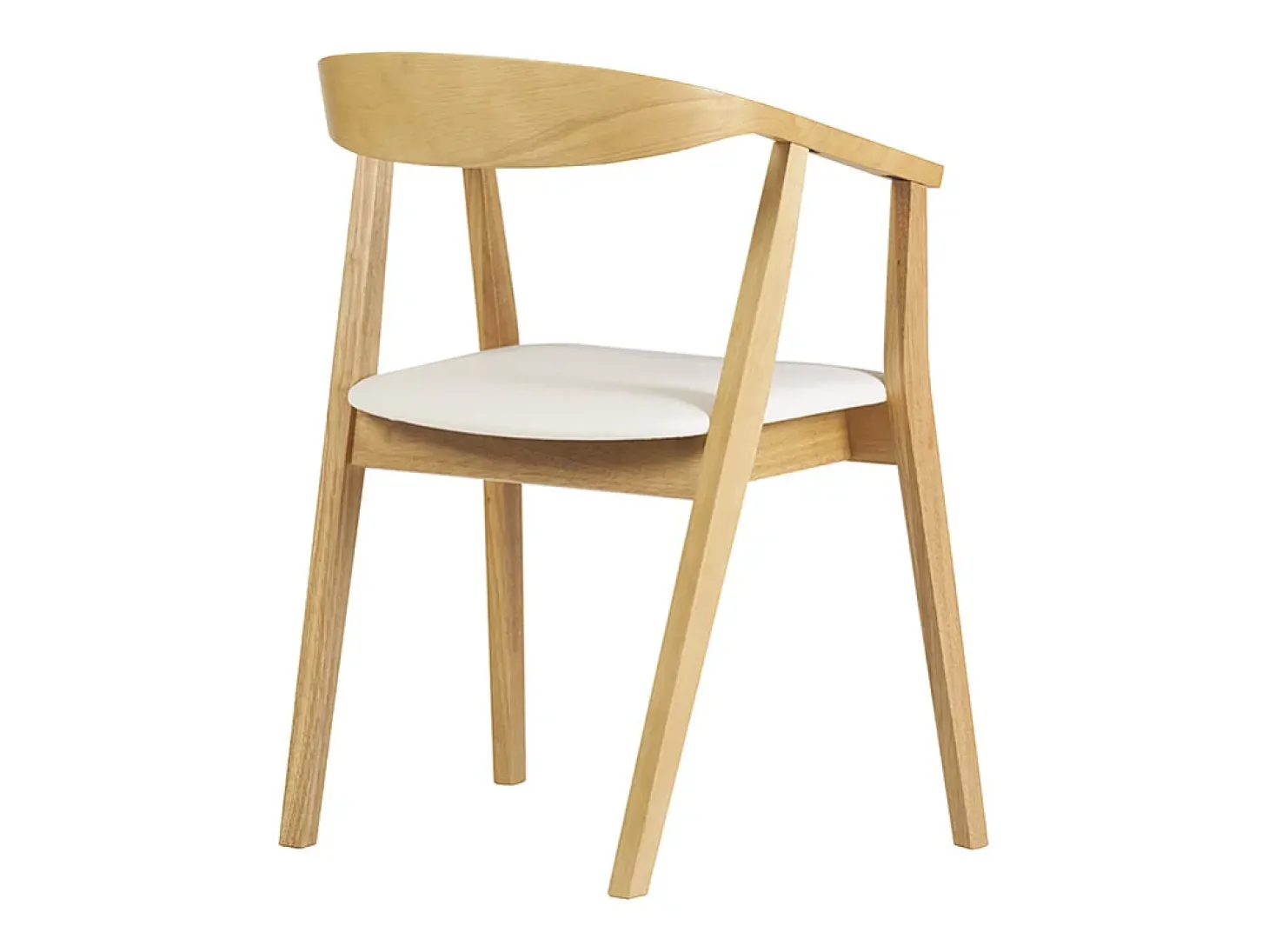 Sillas escandinavas diseño blanco y madera clara (juego de 2) BAHIA