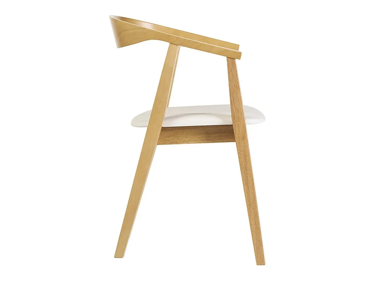 Sillas escandinavas diseño blanco y madera clara (juego de 2) BAHIA