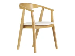 Sillas escandinavas diseño blanco y madera clara (juego de 2) BAHIA