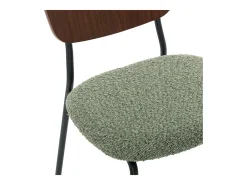 Sillas loop texturizada, set de 2 verde