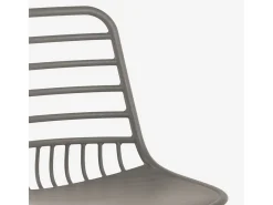 Sillas modernas para cocina comedor bar restaurante de polipropileno Lenny - Gris