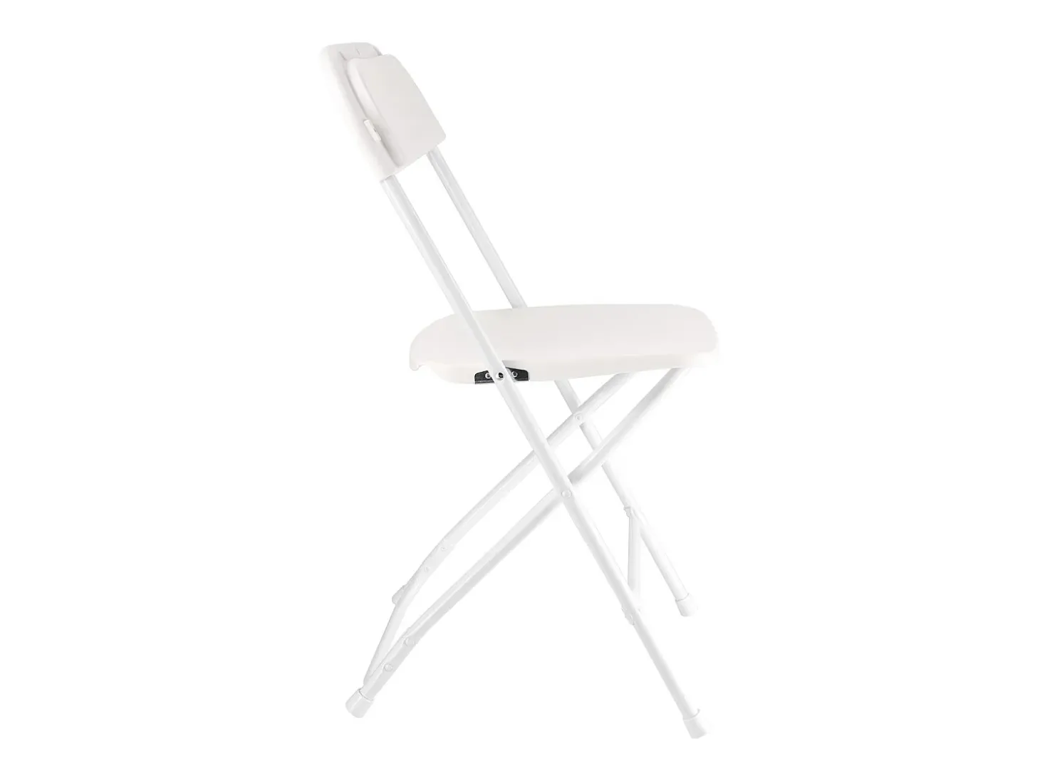Sillas Plegables Portátiles SucceBuy, Lote de 6, Silla de Comedor de Plástico con Estructura de Metal, para Interior y Exterior, Hogar, Jardín, Blanco