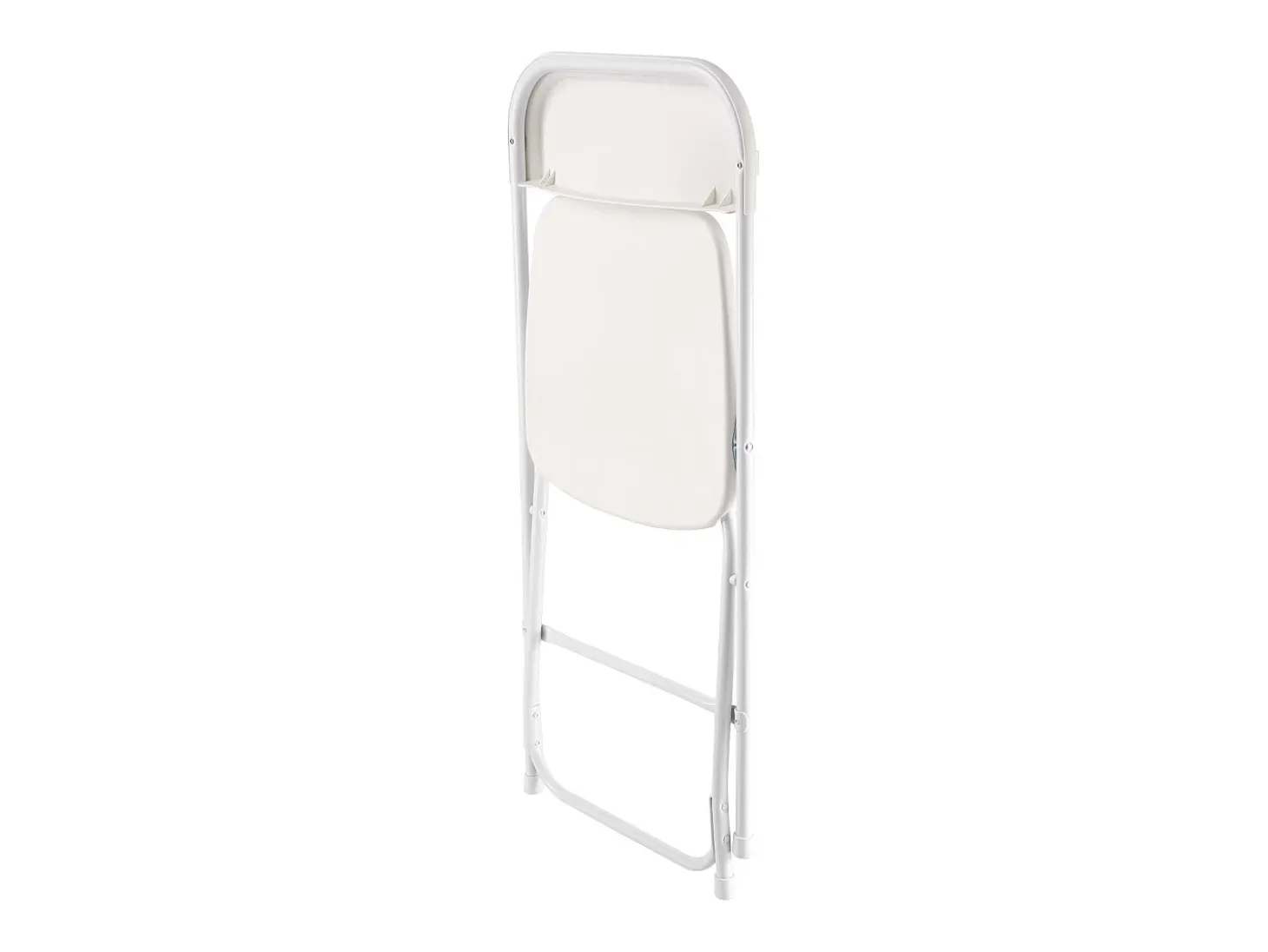 Sillas Plegables Portátiles SucceBuy, Lote de 6, Silla de Comedor de Plástico con Estructura de Metal, para Interior y Exterior, Hogar, Jardín, Blanco