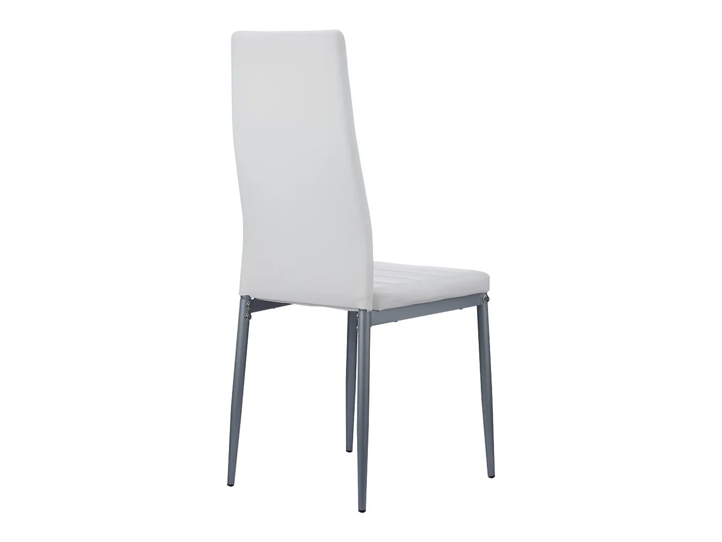 Sillas SucceBuy Comedor Modernas, Juego de Sillas de Cocina de Cuero 4 Piezas, con Respaldo, Cojines Gruesos y Patas de Metal, para Mesa de Comedor