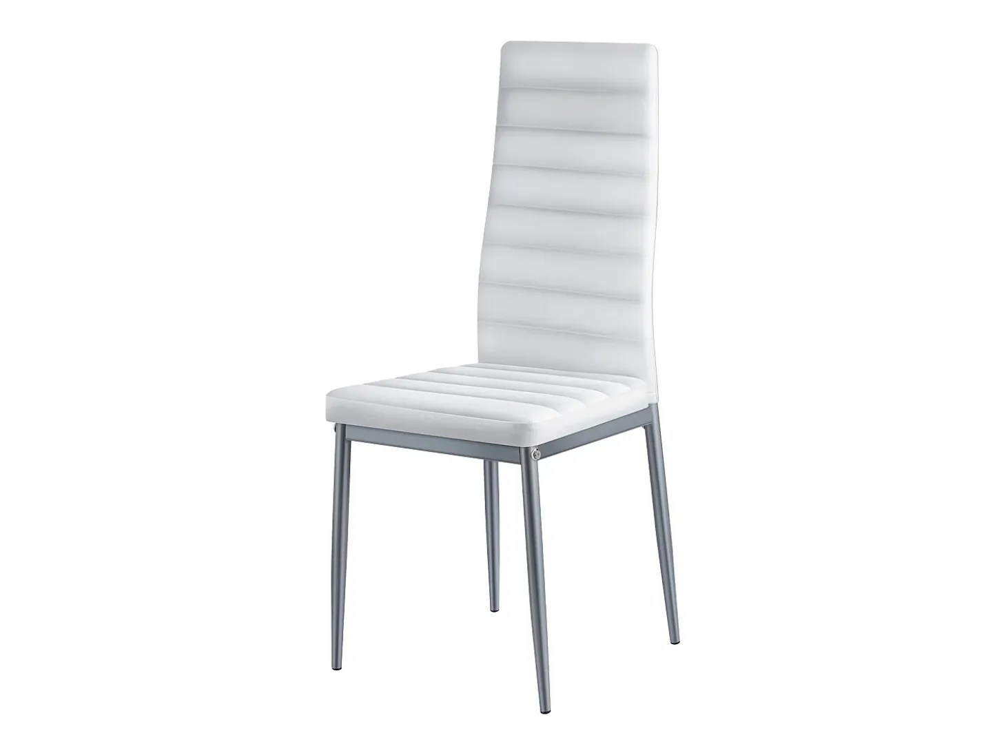 Sillas SucceBuy Comedor Modernas, Juego de Sillas de Cocina de Cuero 4 Piezas, con Respaldo, Cojines Gruesos y Patas de Metal, para Mesa de Comedor