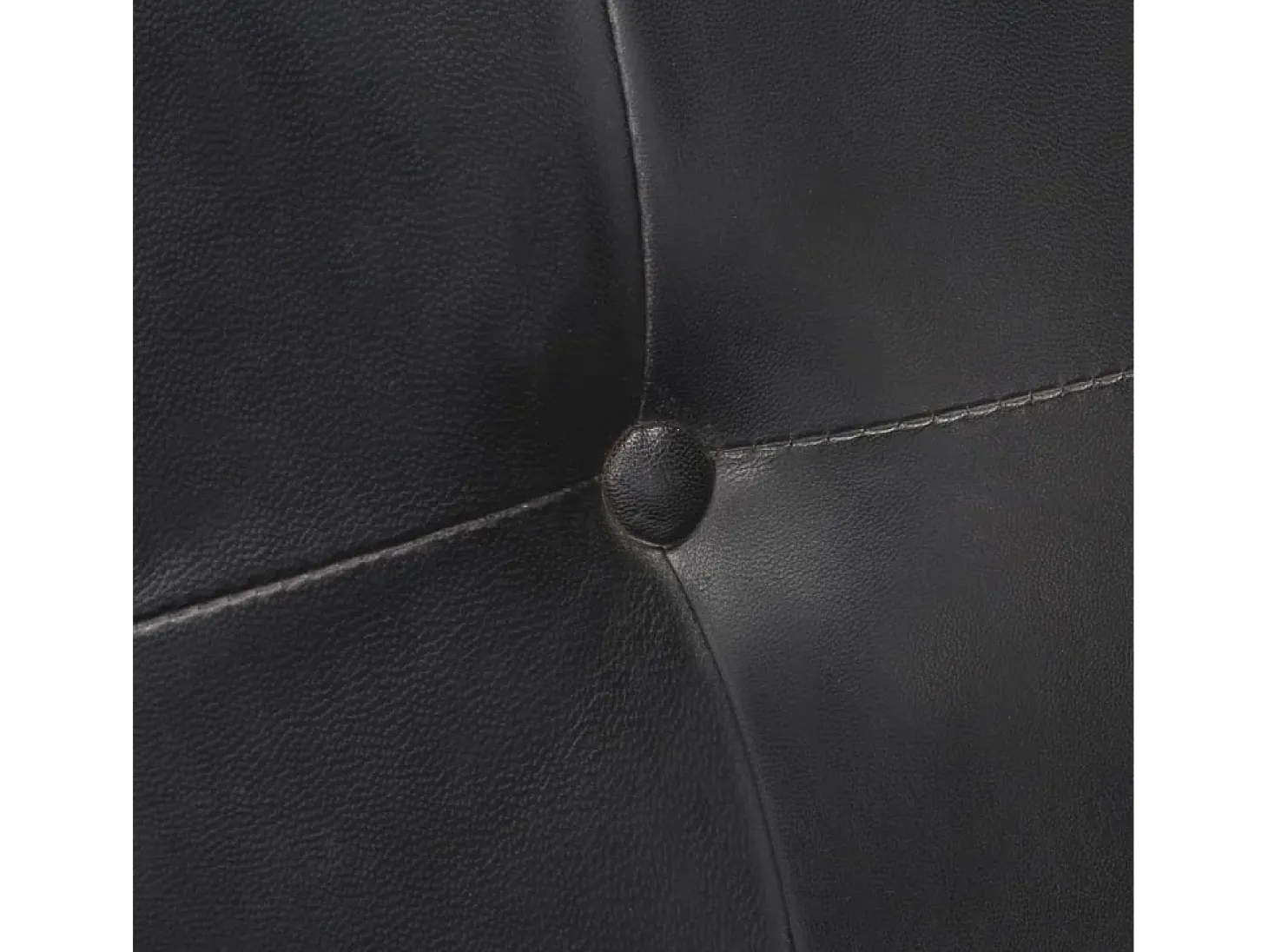 Sillas voladizas de comedor 2 unidades cuero auténtico negro