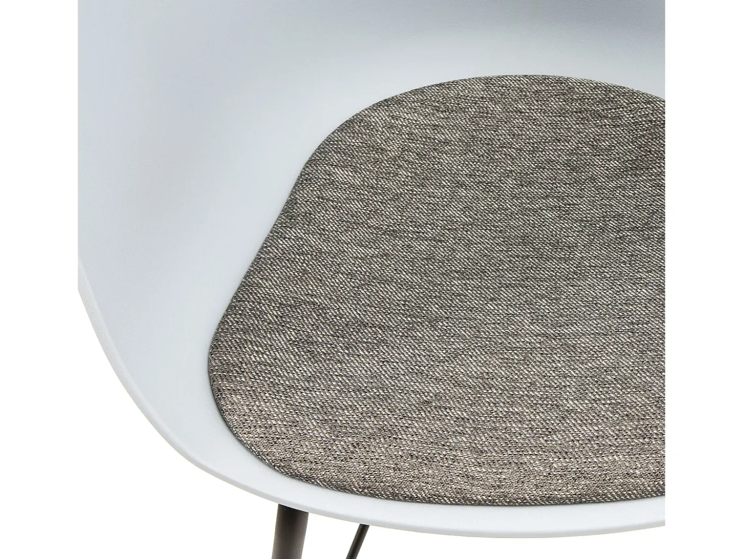Sillón butaca Comedor Alba Color Azul, Patas de Metal, Asiento tapizado