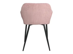 Sillón Confortable de Terciopelo Cotelé Miro - Rosa