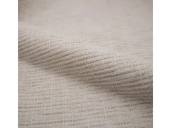 Sillón de comedor en tela blanco jaspeado y patas de metal negro - Socky