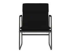 Sillón de relax cuero sintético negro 55x64x80 cm ES39808