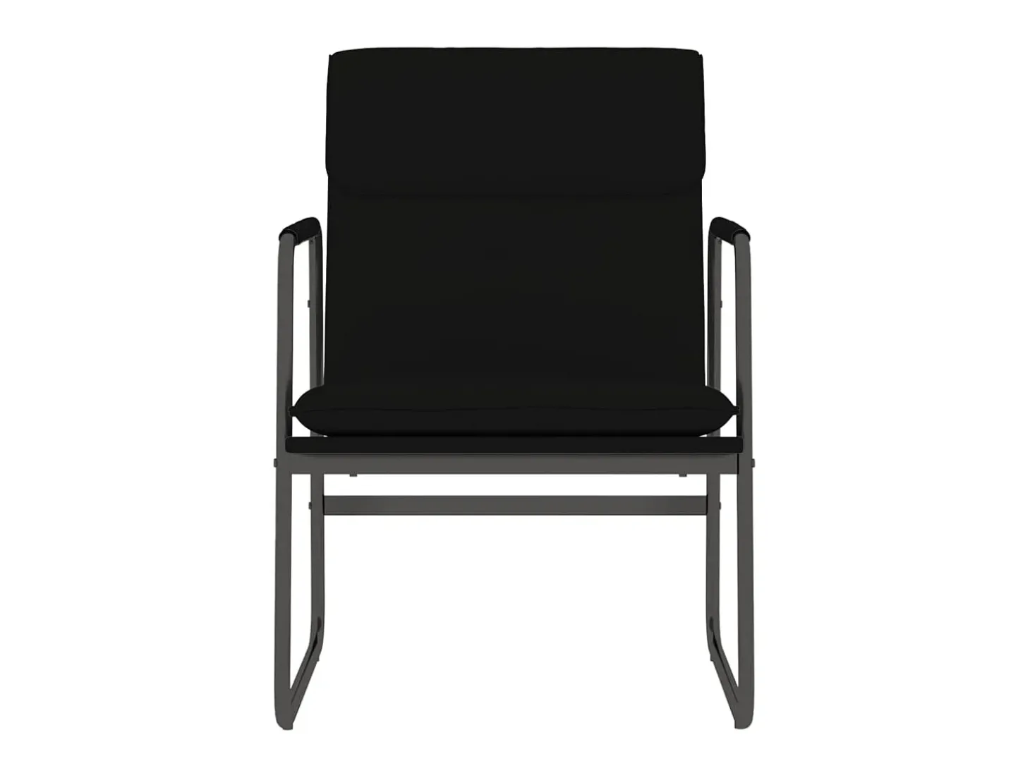 Sillón de relax cuero sintético negro 55x64x80 cm ES39808