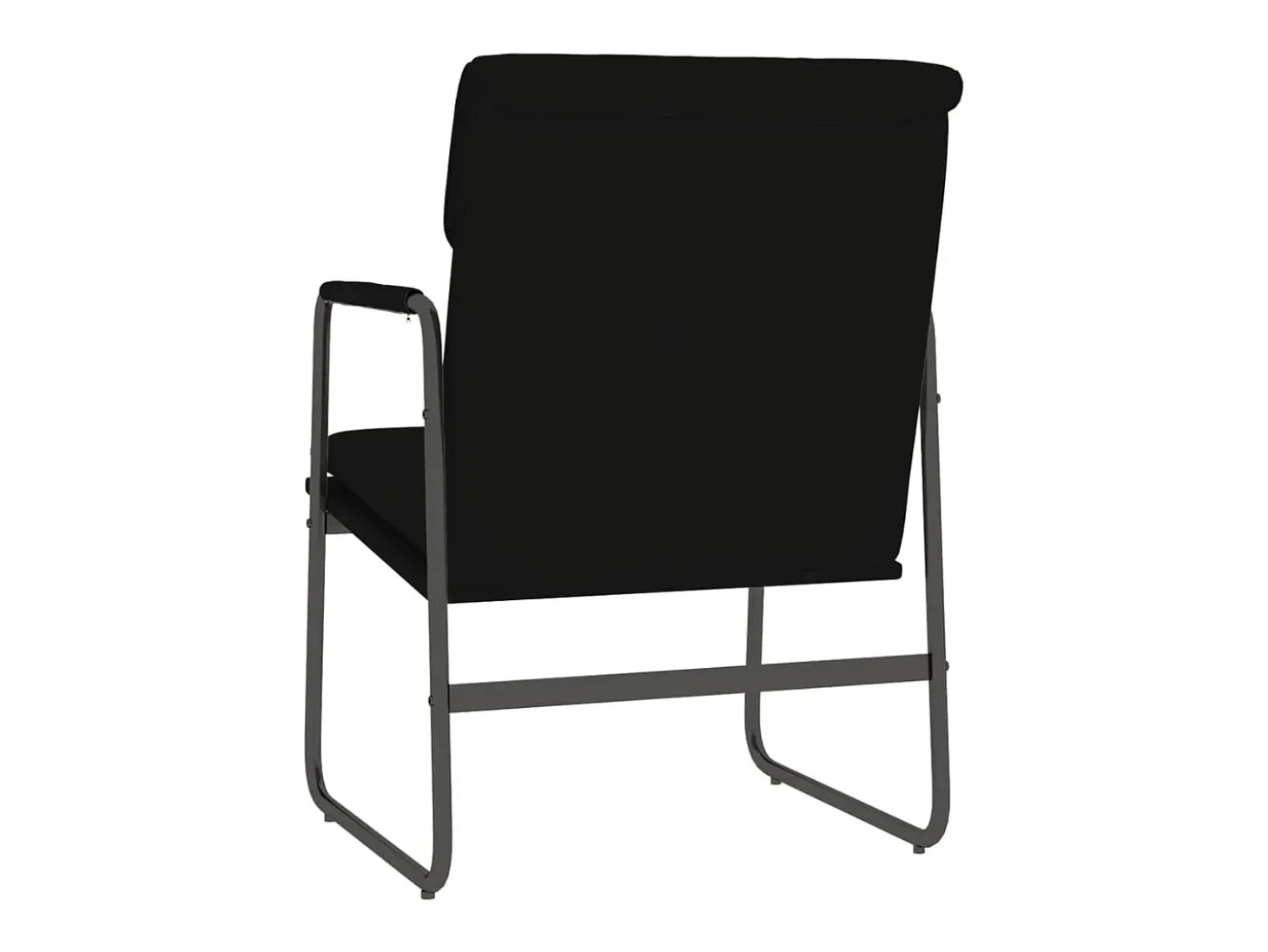 Sillón de relax cuero sintético negro 55x64x80 cm ES39808